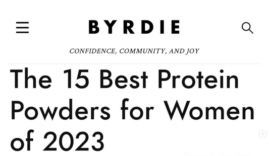 STRENGTH Named Best Vegan Protein Powder for the Second Year in a Row by BYRDIE.com
