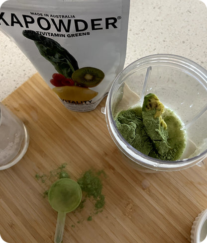 KAPOWDER® Powders VITALITY | Matcha-Infused Daily Greens Multivitamin Powder